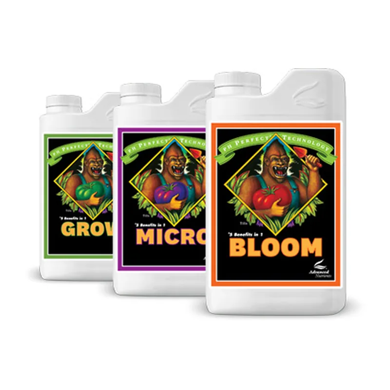 pH Perfect Grow · Micro · Bloom, Advanced Nutrients